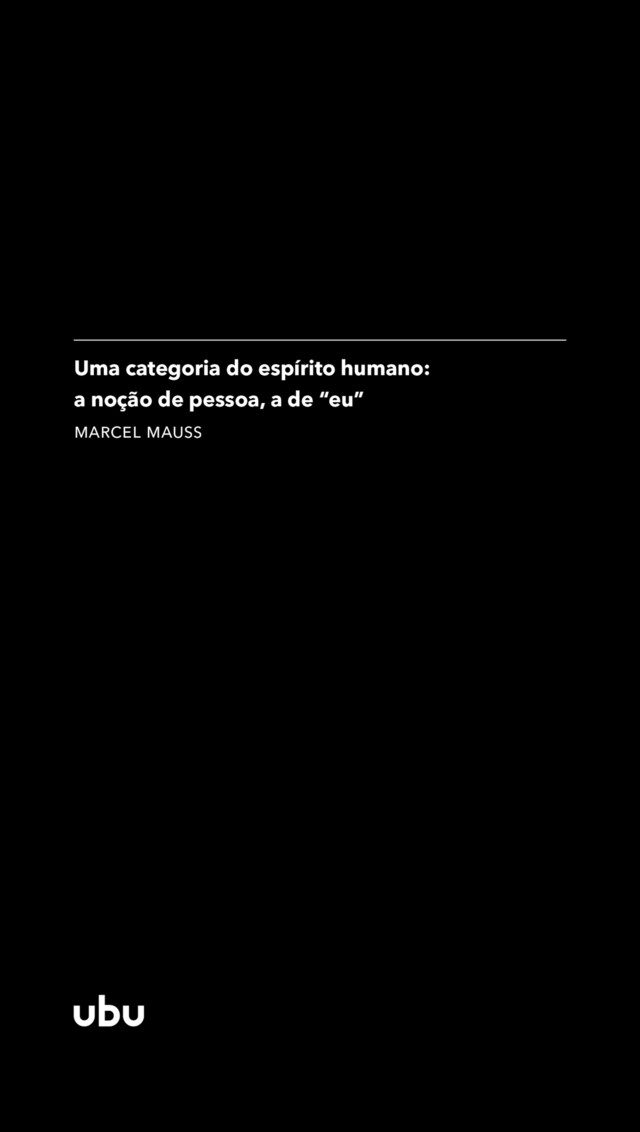 Boekomslag van Uma categoria do espírito humano: a noção de pessoa, a de "eu"