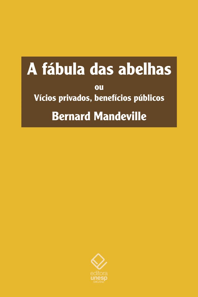 Portada de libro para A fábula das abelhas