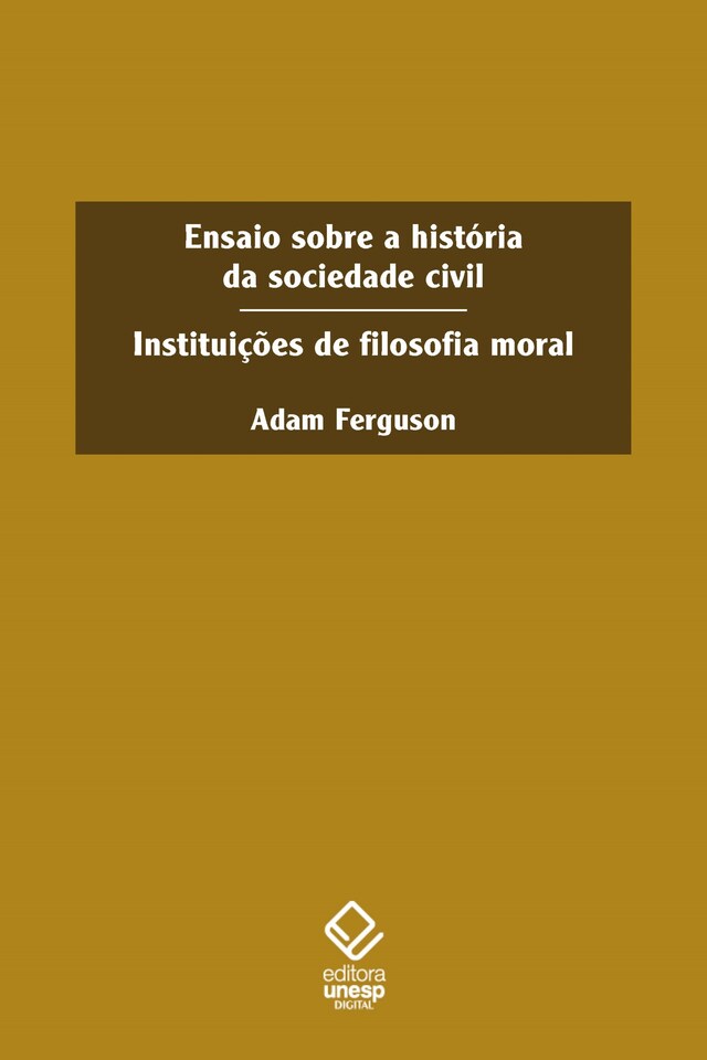 Book cover for Ensaio sobre a historia da sociedade civil