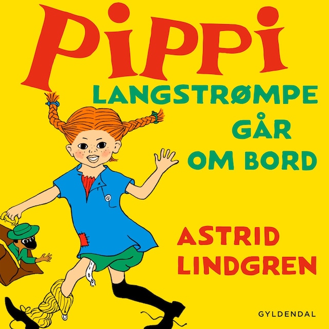 Boekomslag van Thomas Winding læser Pippi Langstrømpe går om bord