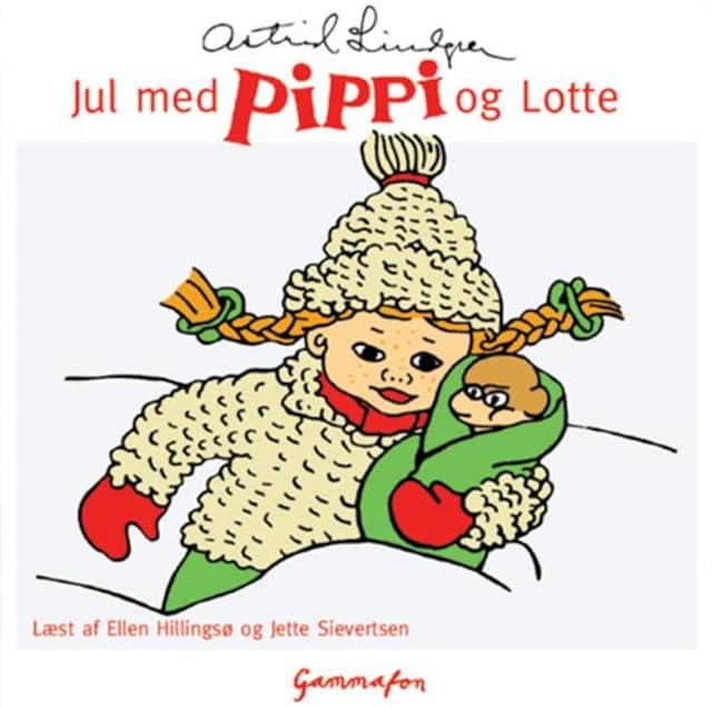 Book cover for Jul med Pippi og Lotte