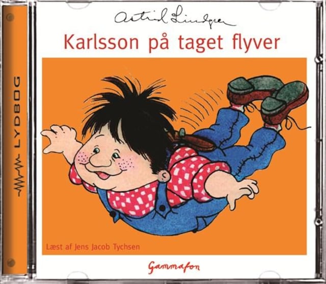 Book cover for Karlsson på taget flyver