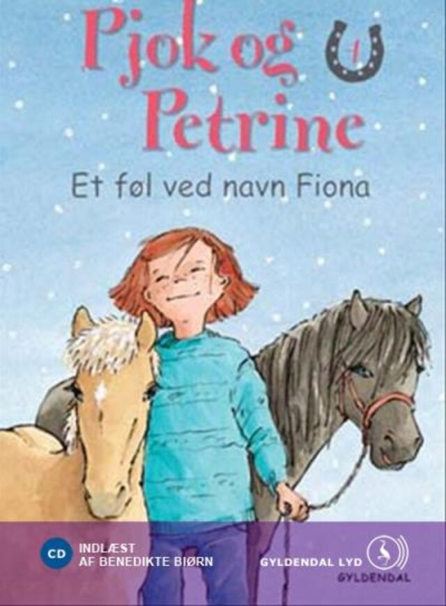 Buchcover für Pjok og Petrine 4 - Et føl ved navn Fiona