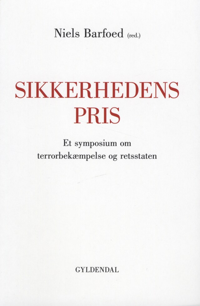 Book cover for Sikkerhedens pris