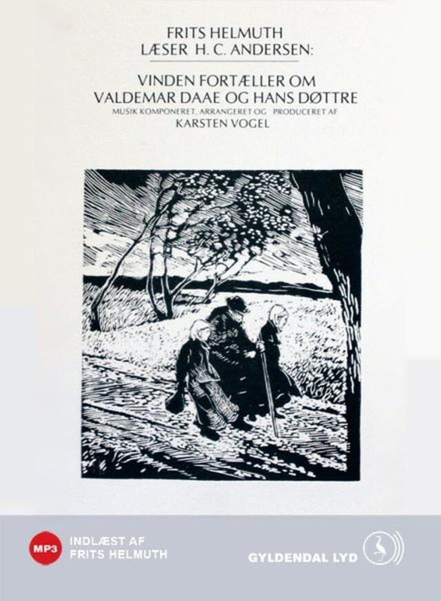 Buchcover für Vinden fortæller om Valdemar Daae og hans Døttre.