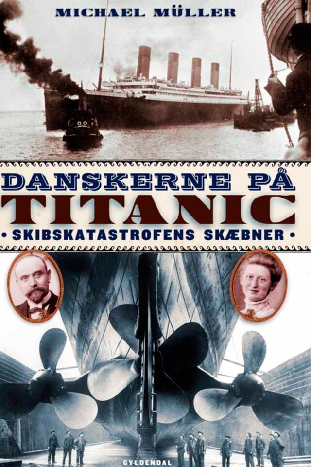 Boekomslag van Danskerne på Titanic