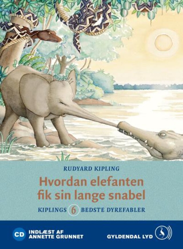 Copertina del libro per Hvordan elefanten fik sin lange snabel