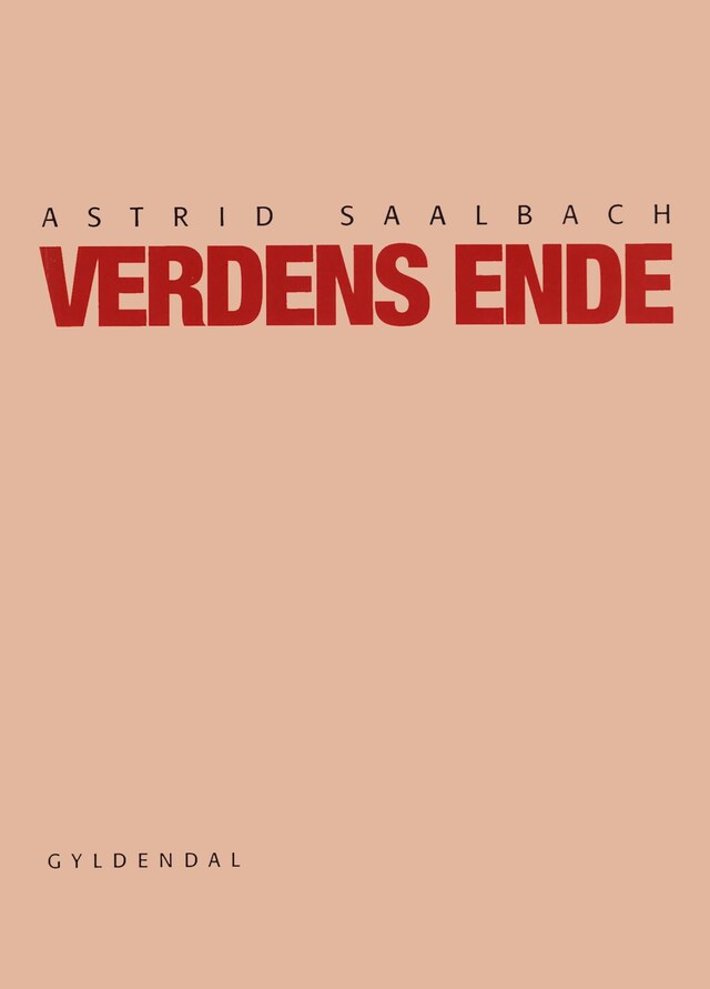 Book cover for Verdens ende