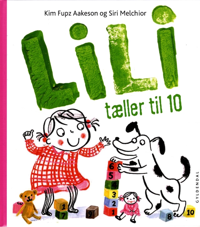 Portada de libro para Lili tæller til 10 - Lyt&læs