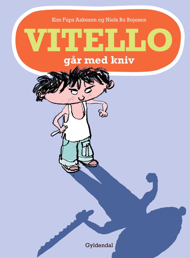 Book cover for Vitello går med kniv