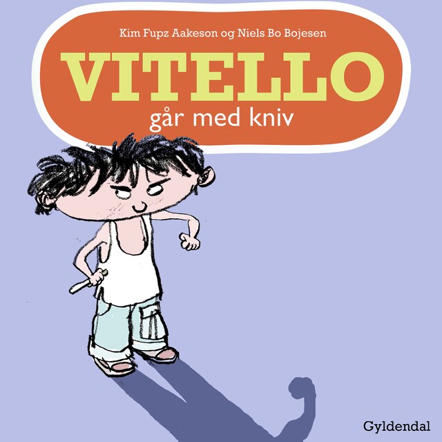 Book cover for Vitello går med kniv