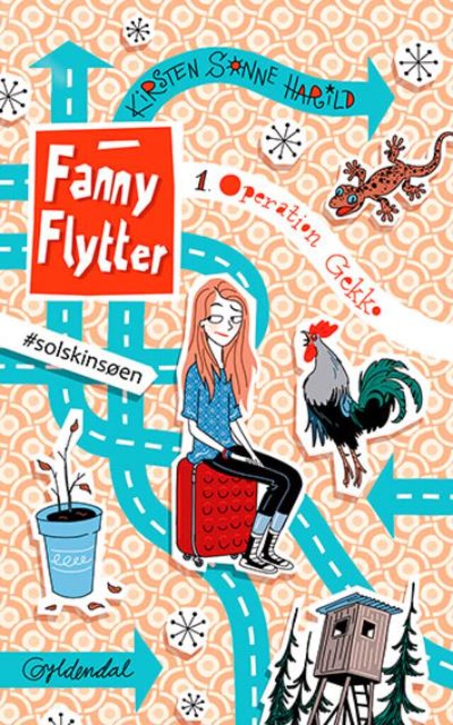 Buchcover für Fanny flytter 1 - Operation Gekko