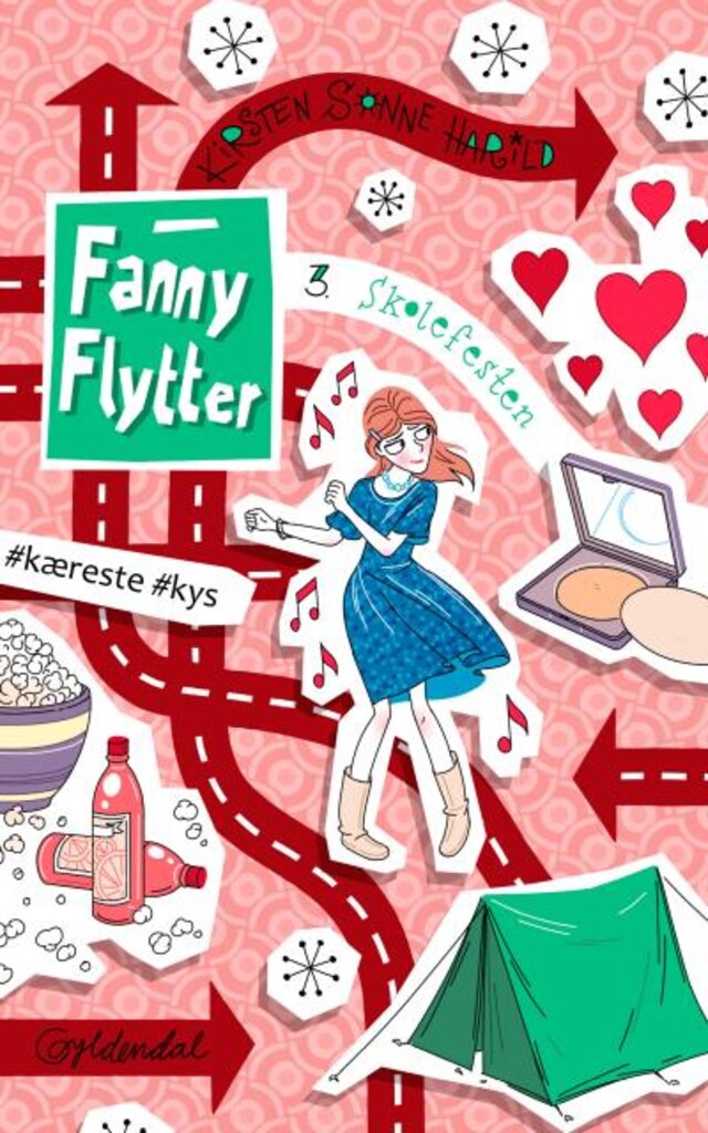 Kirjankansi teokselle Fanny flytter 3 - Skolefesten