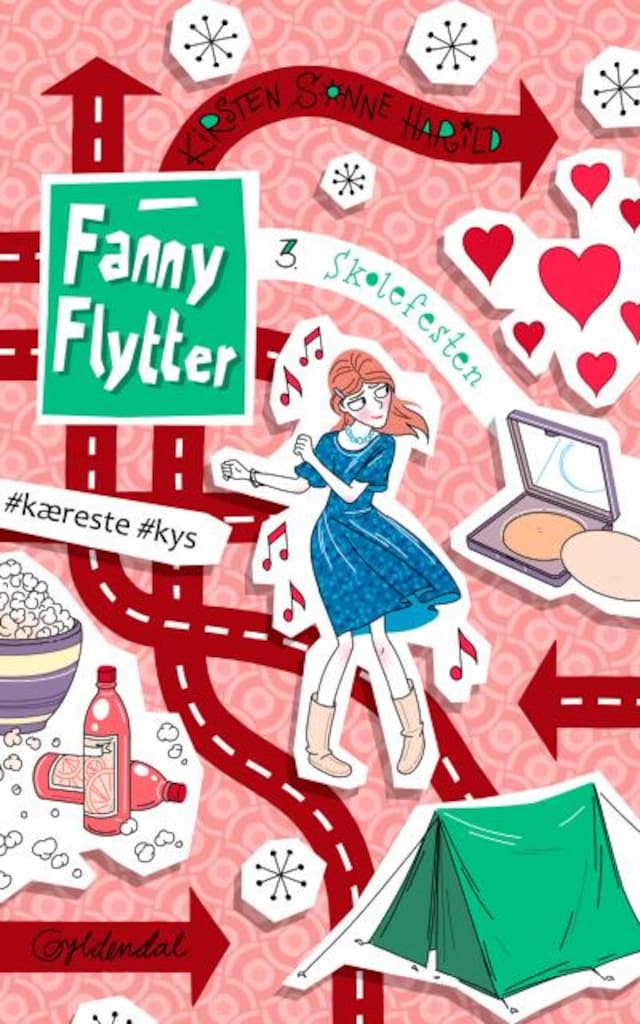 Buchcover für Fanny flytter 3 - Skolefesten