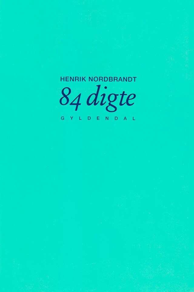 Book cover for 84 digte