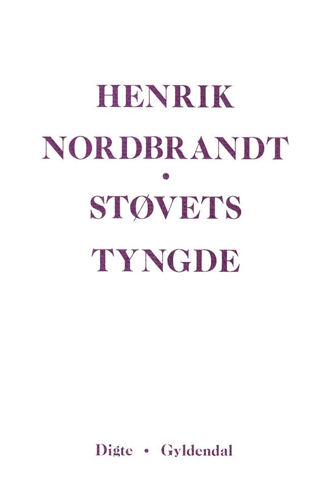 Buchcover für Støvets tyngde
