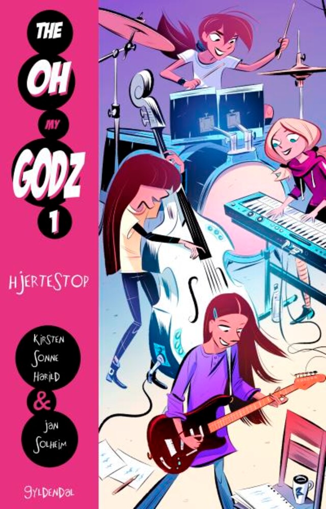 Couverture de livre pour The Oh My Godz 1 - Hjertestop