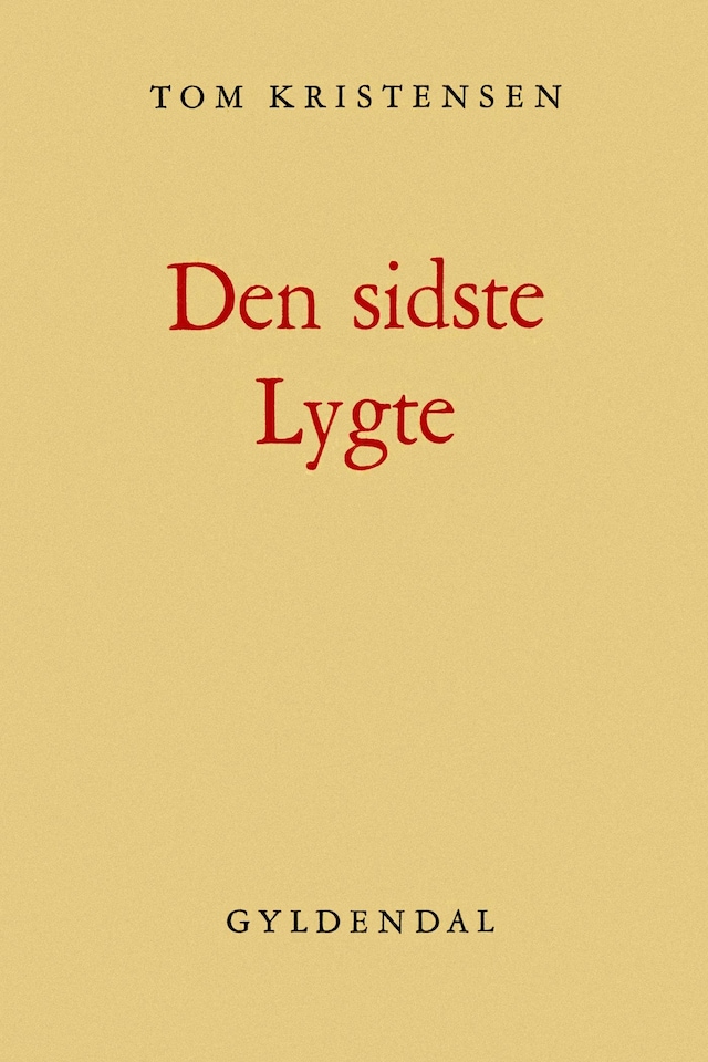 Buchcover für Den sidste Lygte