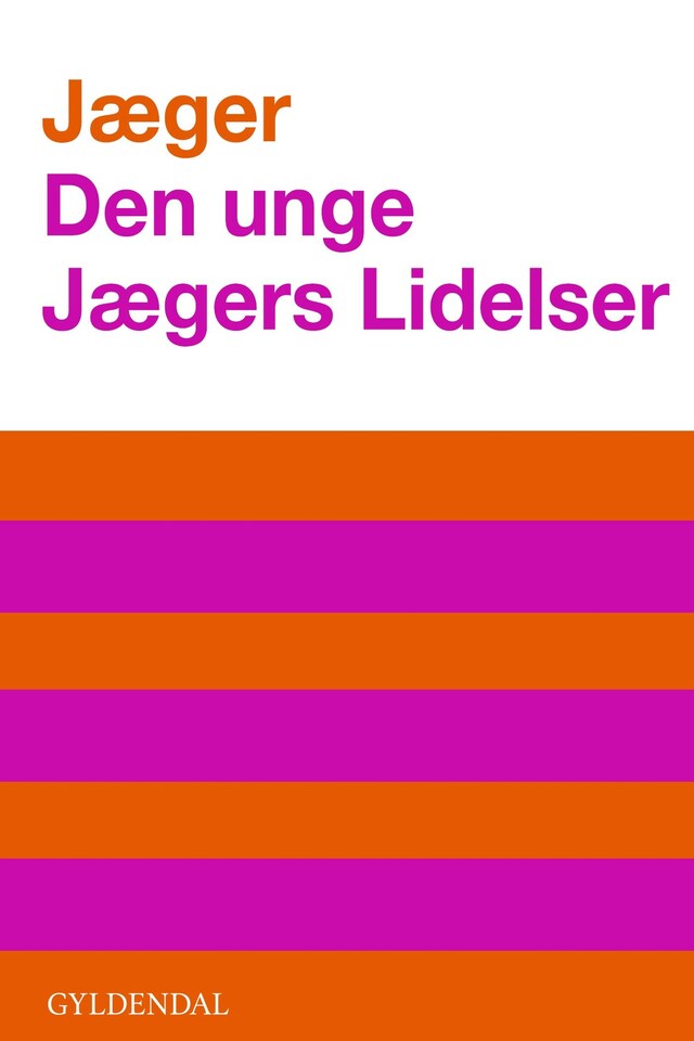 Buchcover für Den unge Jægers lidelser