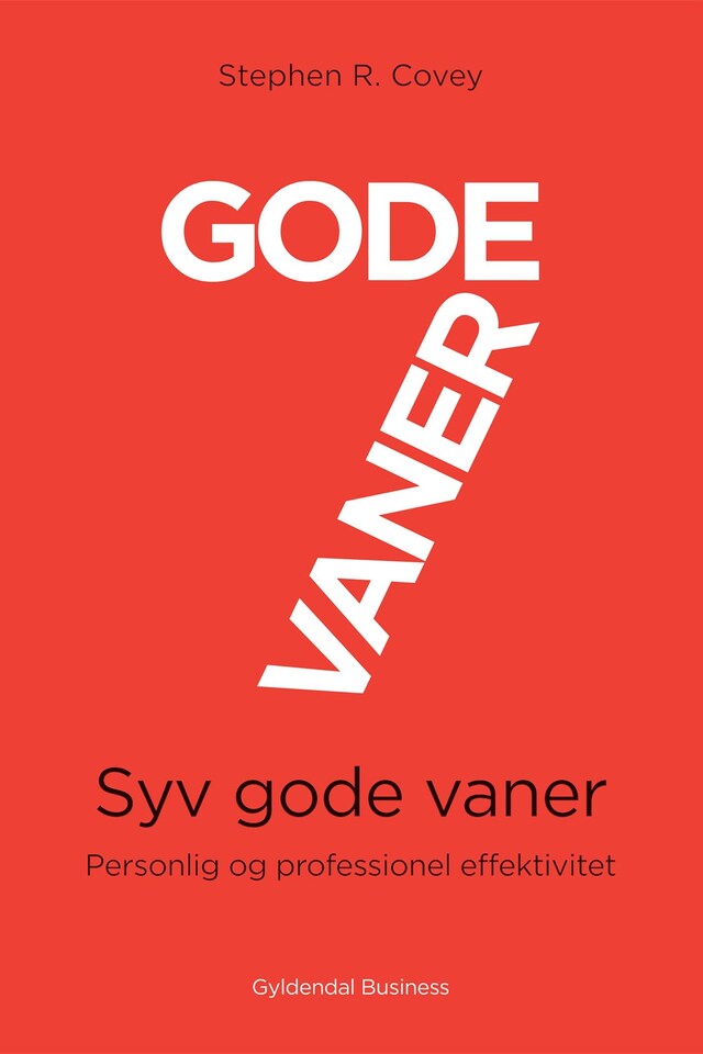 Book cover for 7 gode vaner (grundbog)