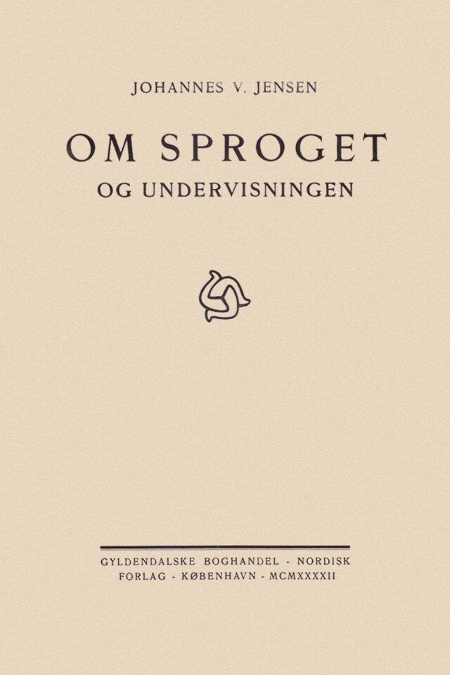 Couverture de livre pour Om Sproget