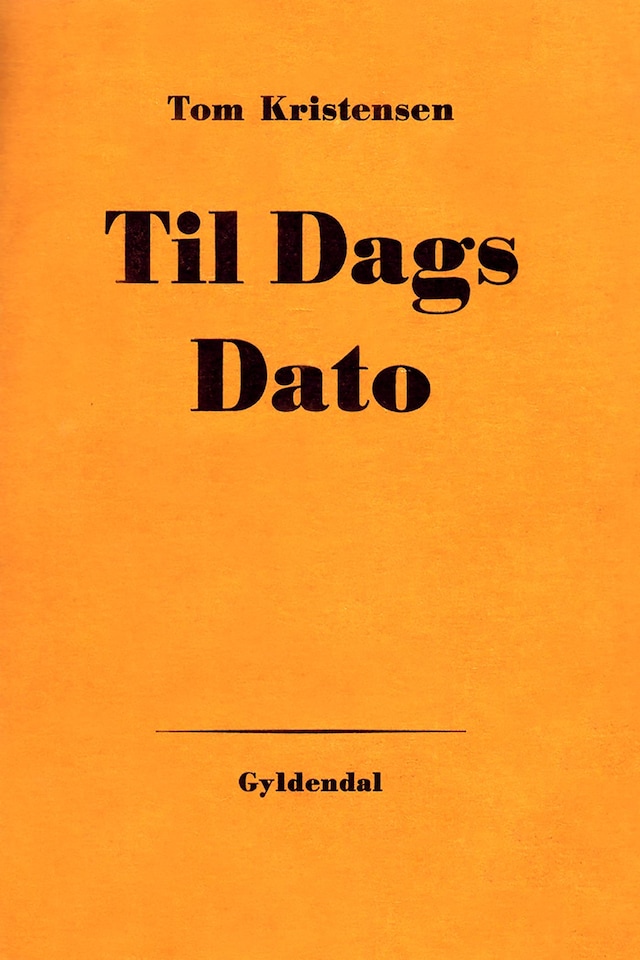 Buchcover für Til Dags Dato