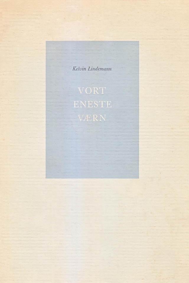 Okładka książki dla Vort eneste værn