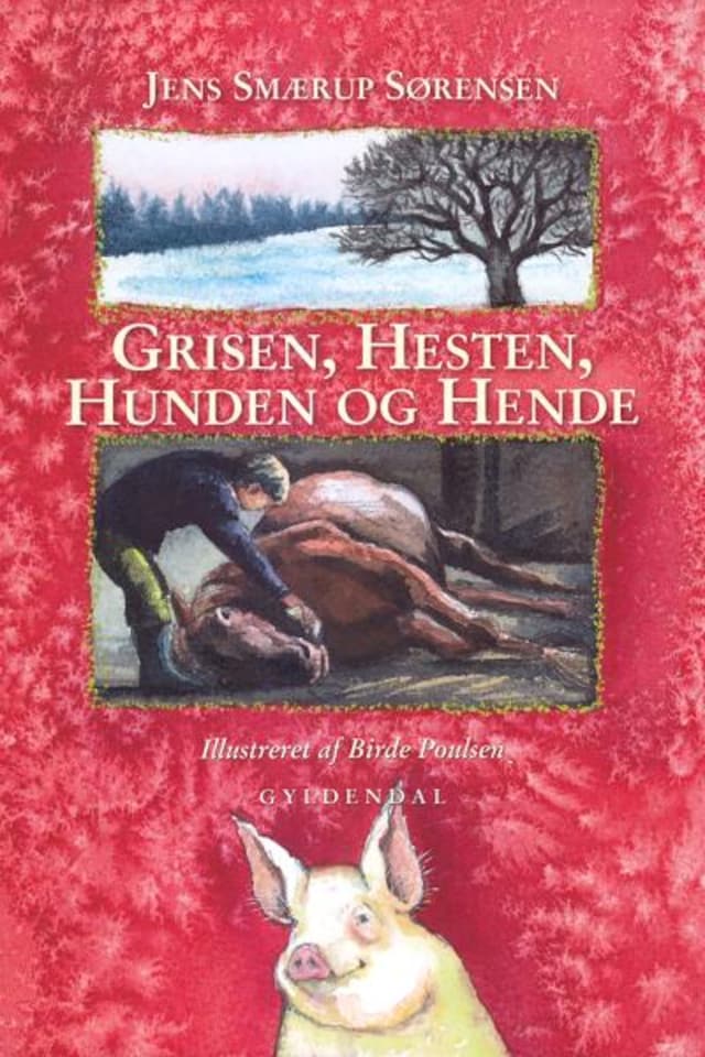 Buchcover für Grisen, hesten, hunden og hende