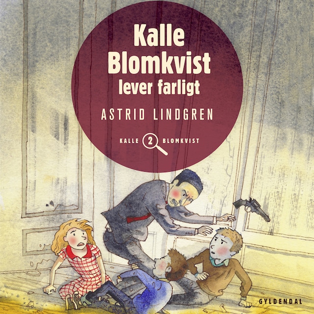 Buchcover für Kalle Blomkvist lever farligt