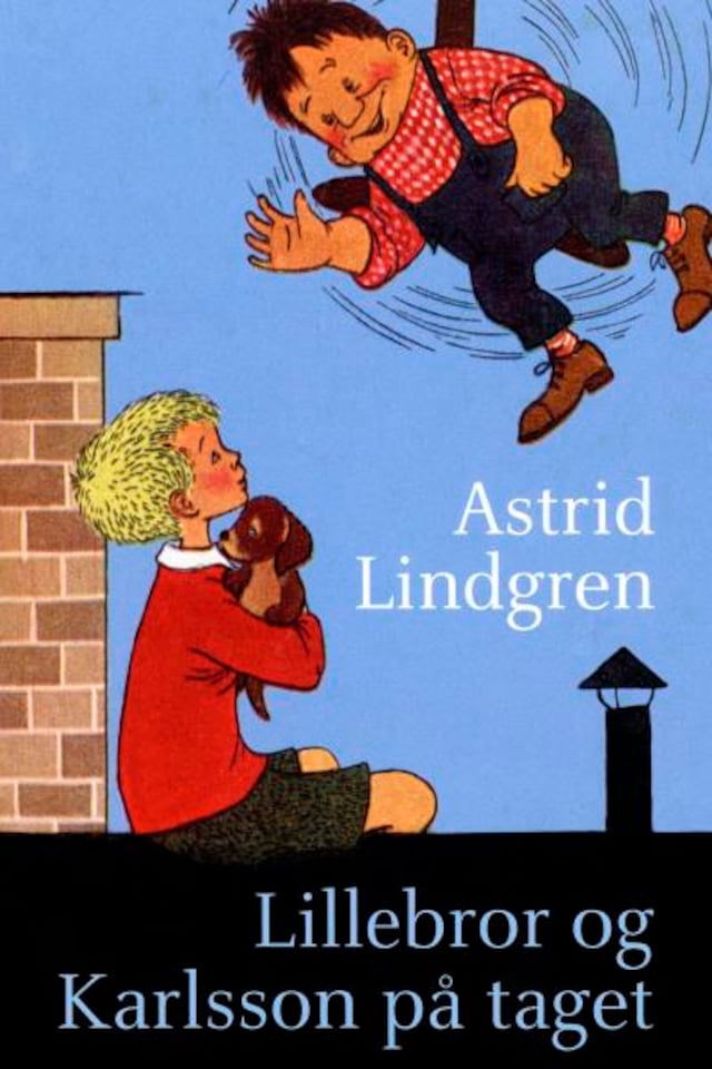 Boekomslag van Lillebror og Karlsson på taget