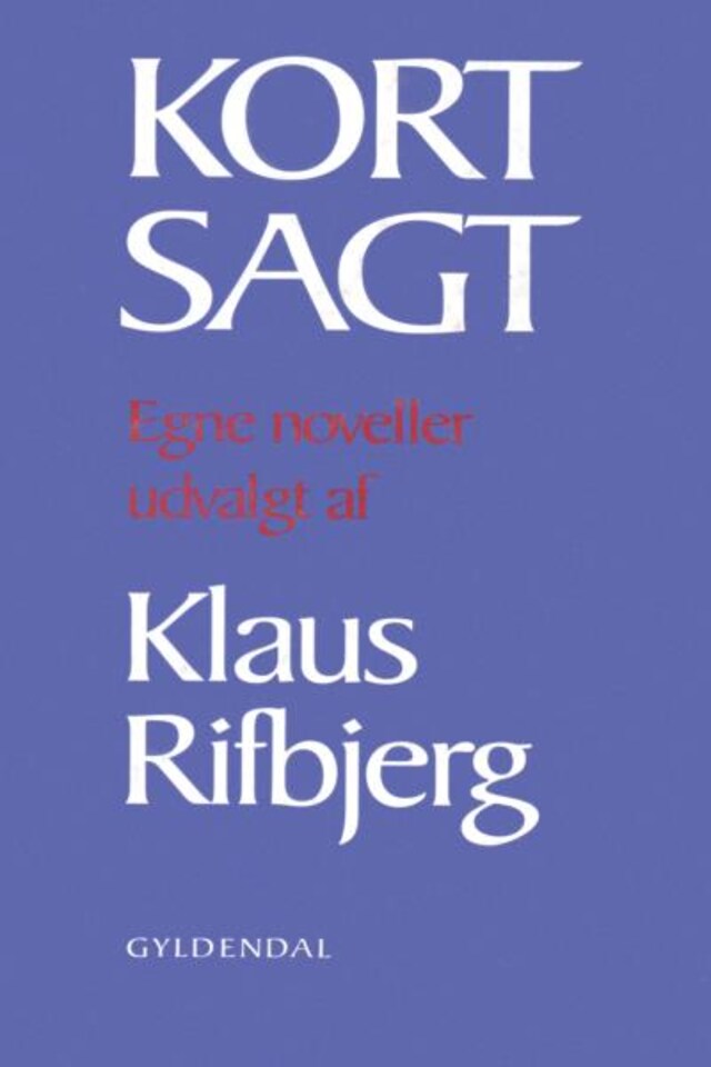 Book cover for Kort sagt