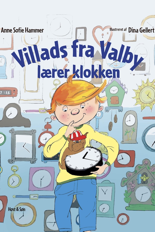 Book cover for Villads fra Valby lærer klokken