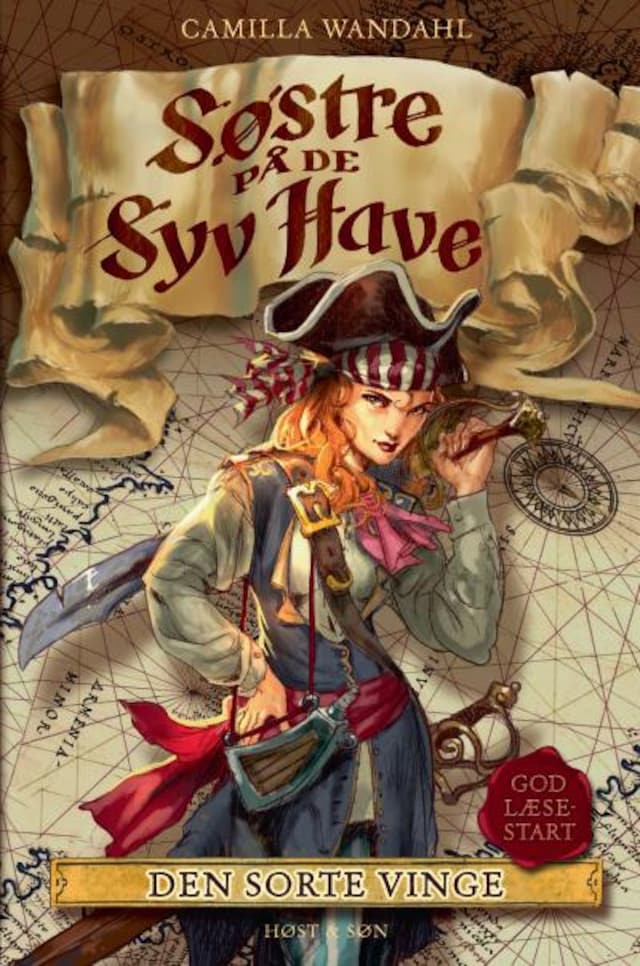 Book cover for Søstre på De syv Have (1). Den sorte vinge