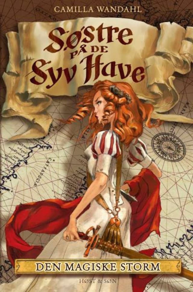 Book cover for Søstre på De syv Have (2). Den magiske storm