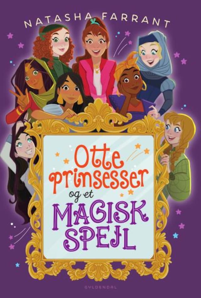 Buchcover für Otte prinsesser og et magisk spejl