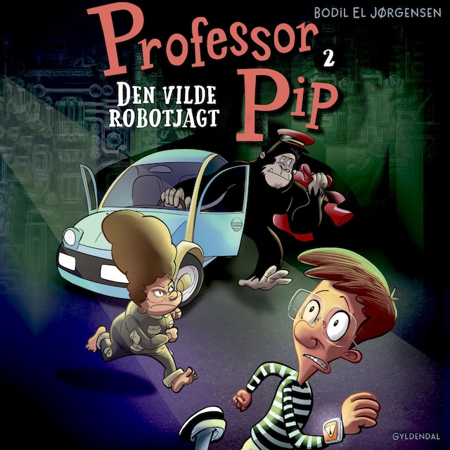 Buchcover für Professor Pip 2 - Den vilde robotjagt