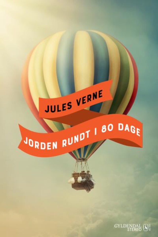 Boekomslag van Jules Vernes Jorden rundt i 80 dage