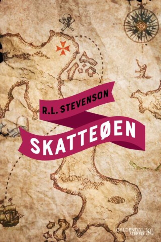 Kirjankansi teokselle R. L. Stevensons Skatteøen