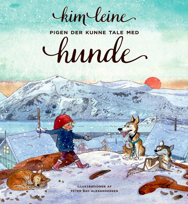 Buchcover für Pigen der kunne tale med hunde