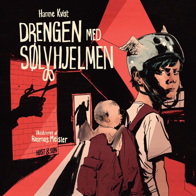 Book cover for Drengen med sølvhjelmen - grafisk roman