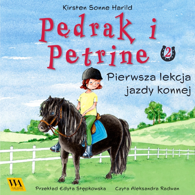 Book cover for Pędrak i Petrine. Pierwsza lekcja jazdy konnej