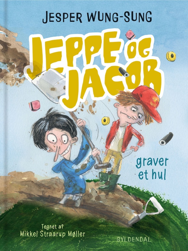 Book cover for Jeppe og Jacob - Graver et hul