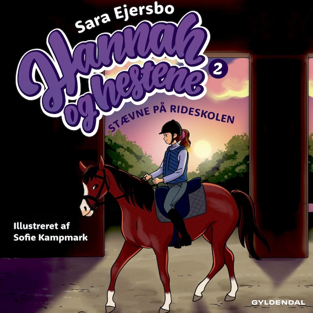 Okładka książki dla Hannah og hestene 2 - Stævne på rideskolen