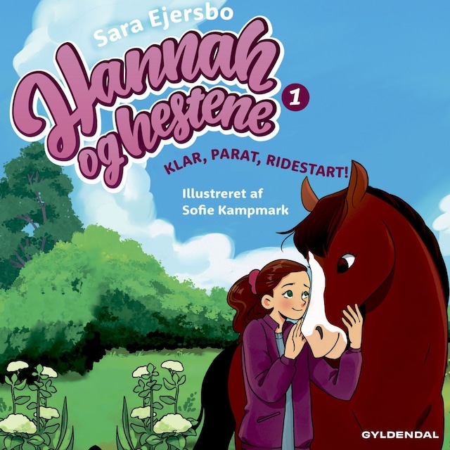 Portada de libro para Hannah og hestene 1 - Klar, parat, ridestart!