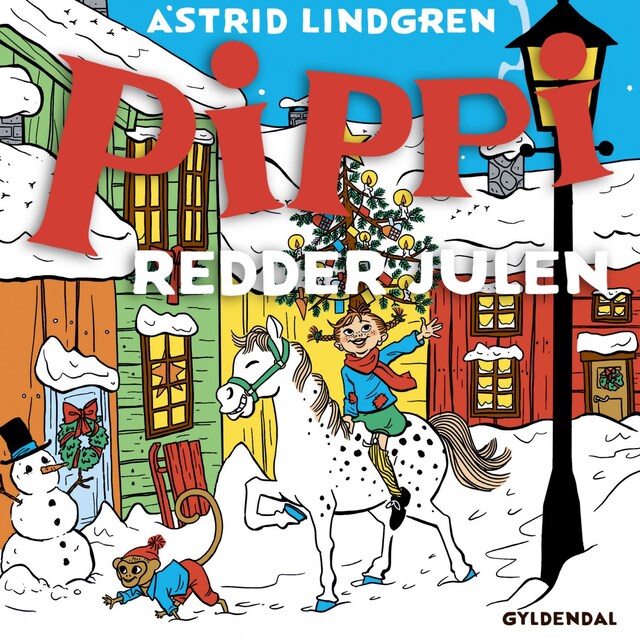 Book cover for Pippi redder julen