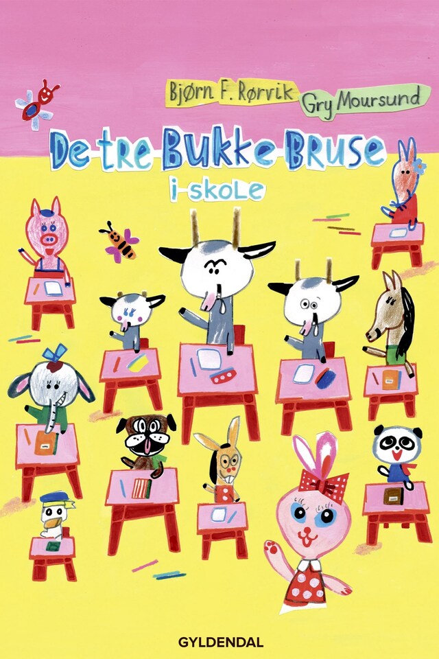 Buchcover für De tre Bukke Bruse i skole