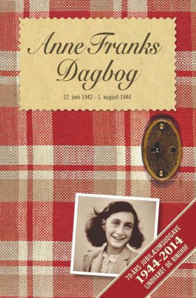 Kirjankansi teokselle Anne Franks Dagbog