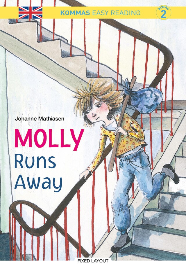 Boekomslag van Kommas Easy Reading: Molly Runs Away - niv. 2