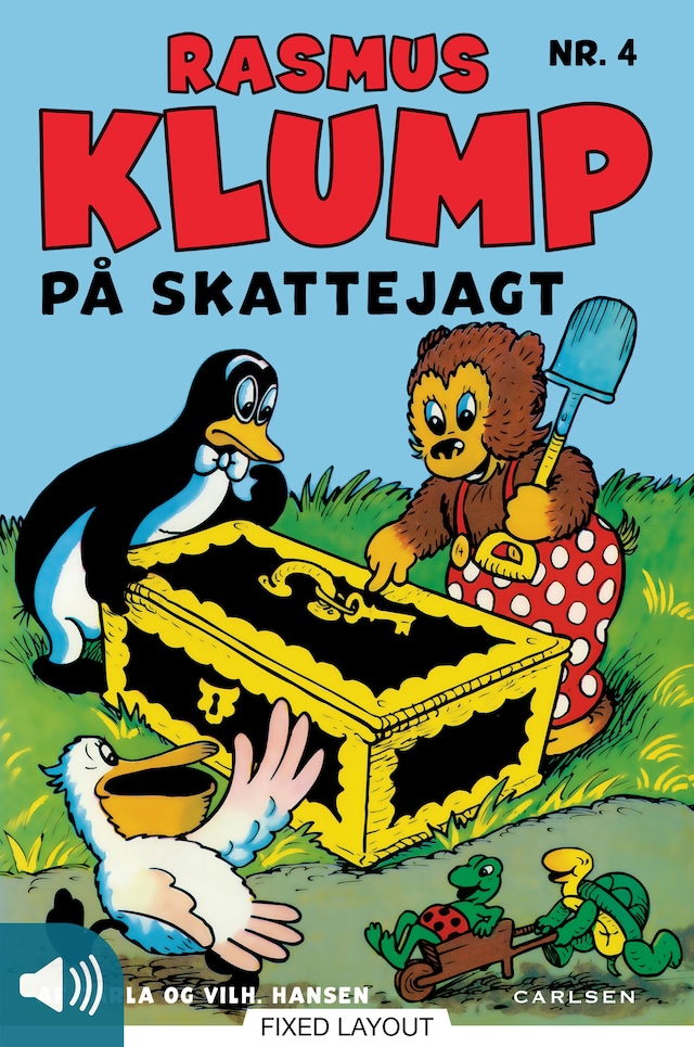 Bogomslag for Rasmus Klump på skattejagt