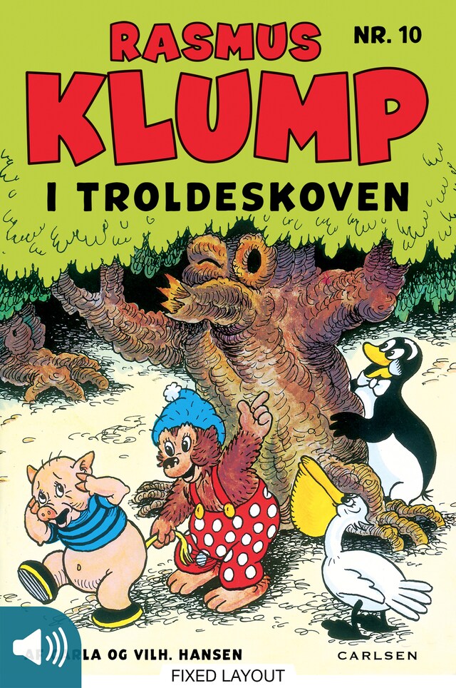 Bogomslag for Rasmus Klump i troldeskoven